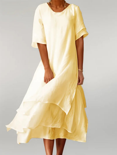 Abigail | Vestido con Escote en V Irregular