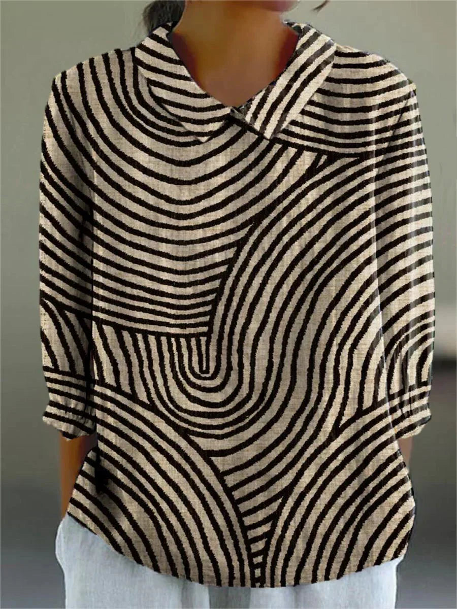 Maria | Blusa Monocromática con Onda