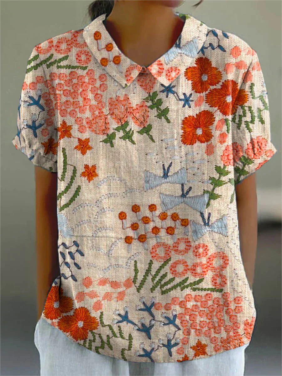 Iris | Blusa Jardín Rústico